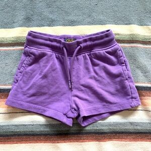 Italian Purple Cotton Shorts 4-5T